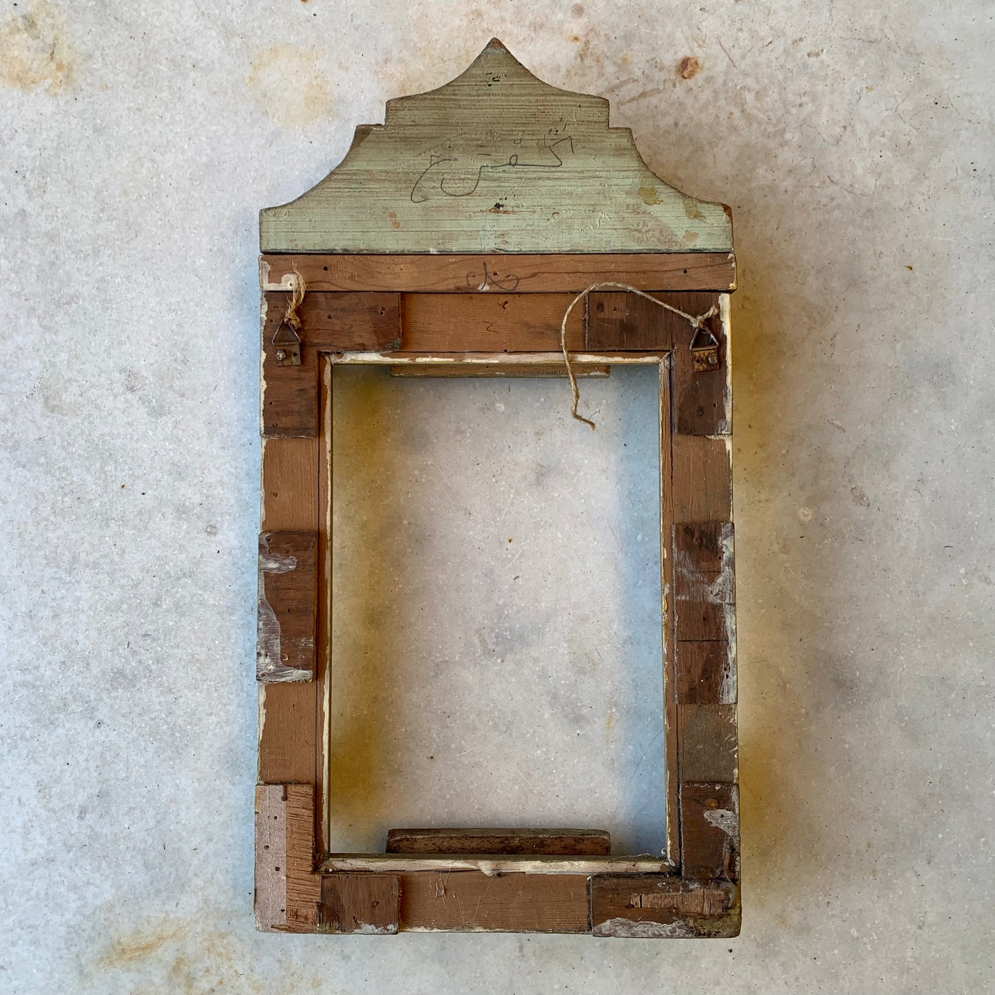Hand carved frame