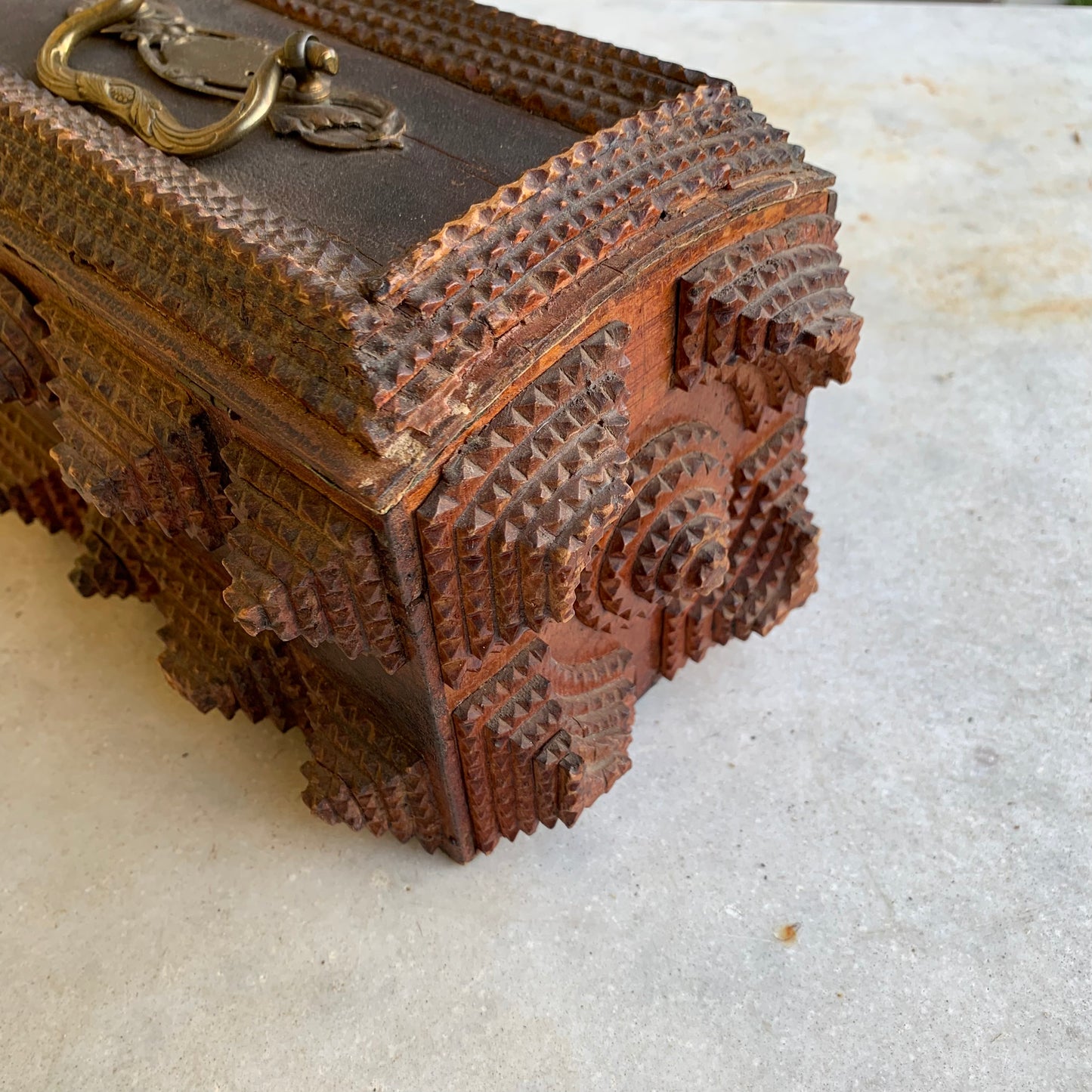 Tramp art box