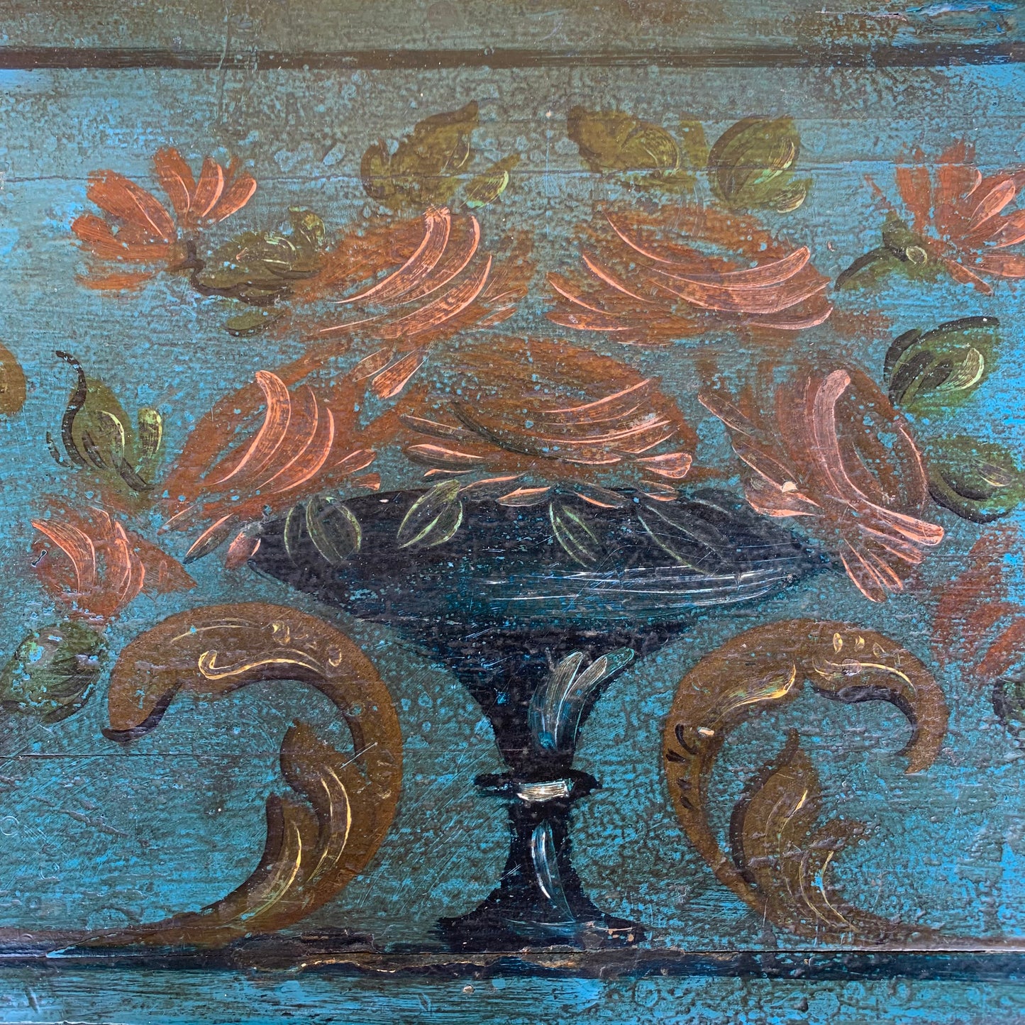 Lacquered chest