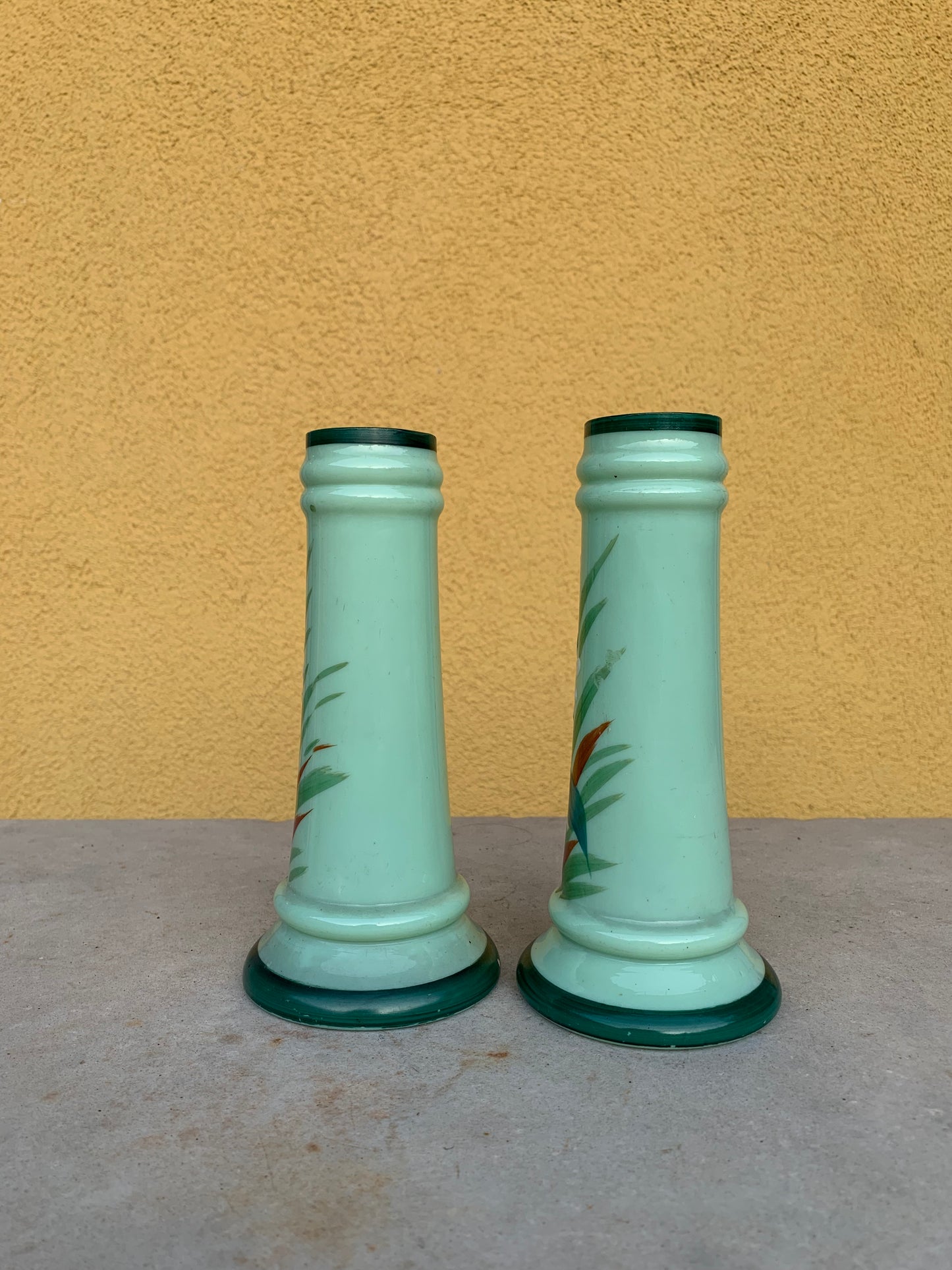 Opaline vases (set of two)