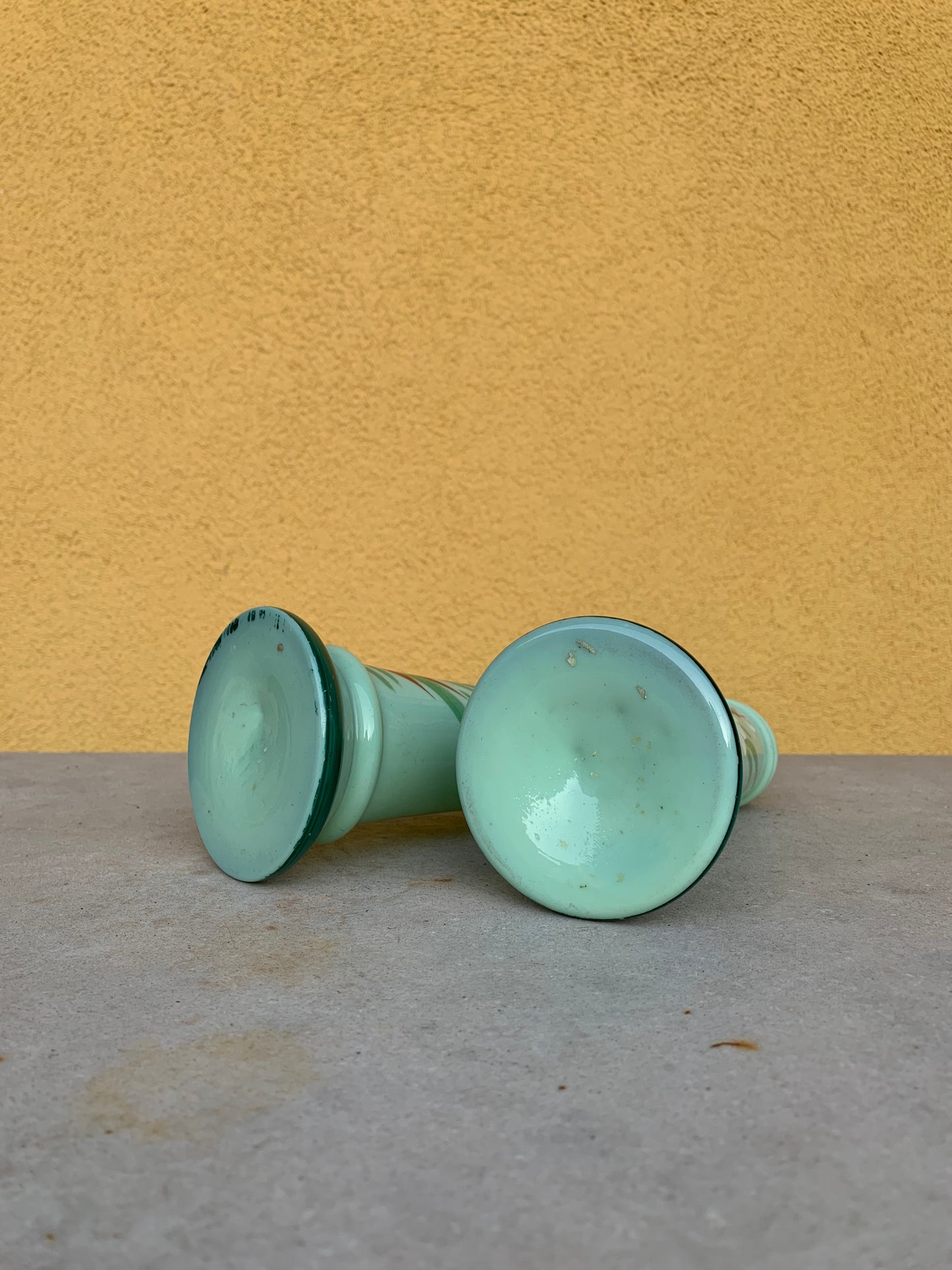 Opaline vases (set of two)