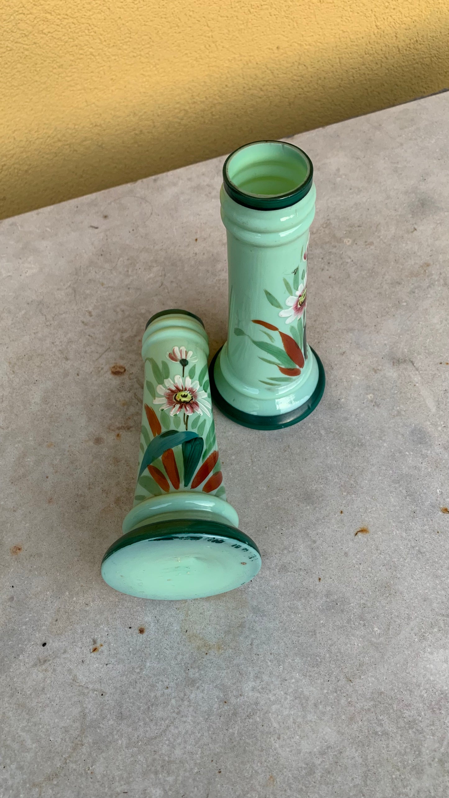Opaline vases (set of two)