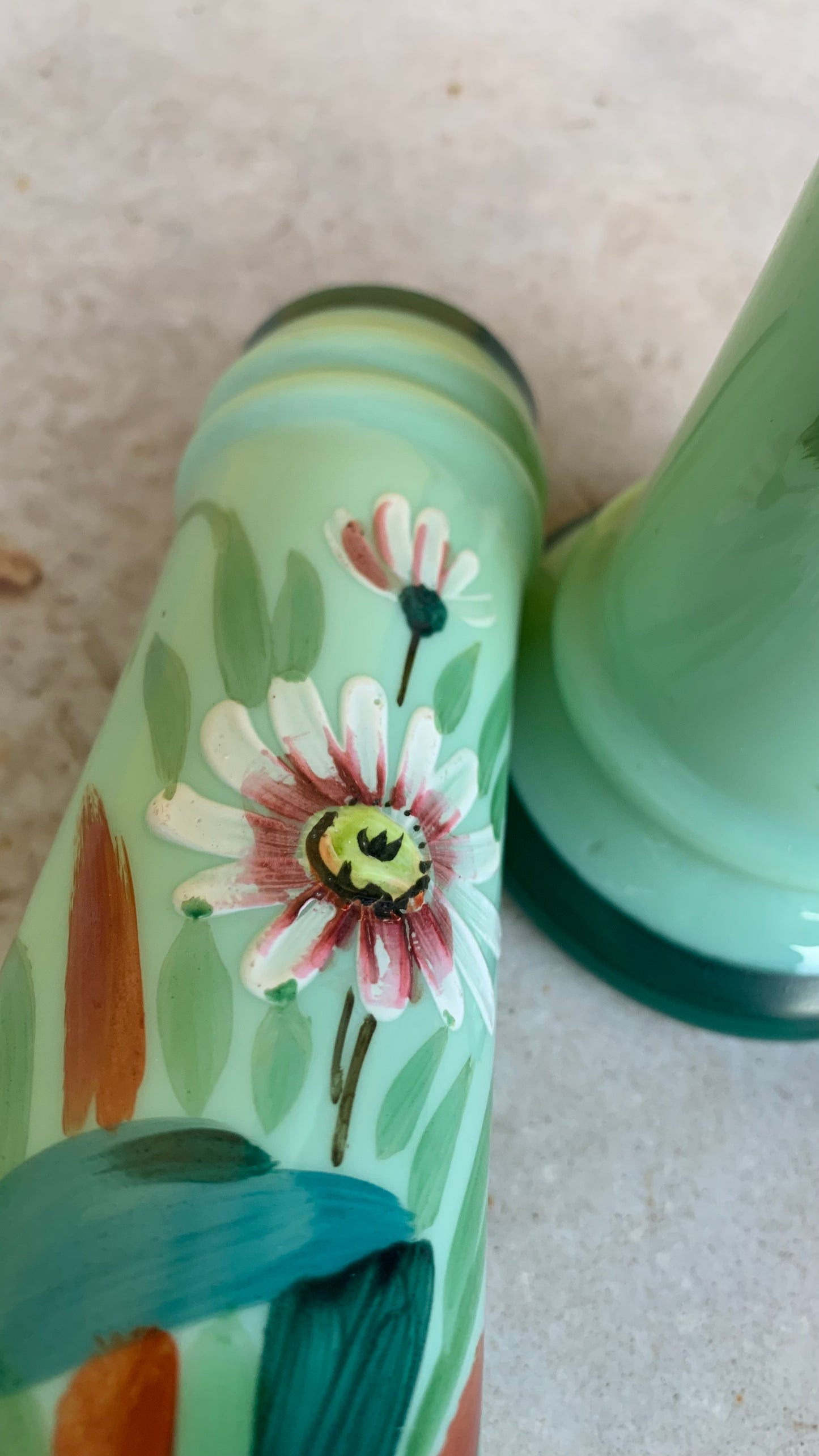 Opaline vases (set of two)