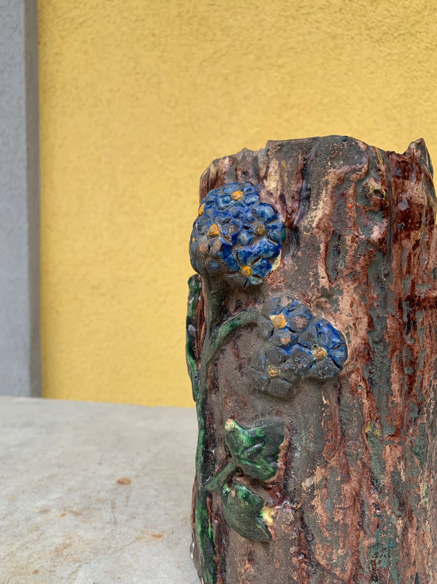Terracotta vase trunk