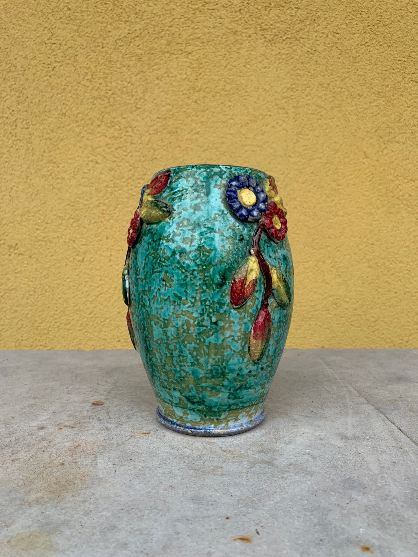 Terracotta vase green