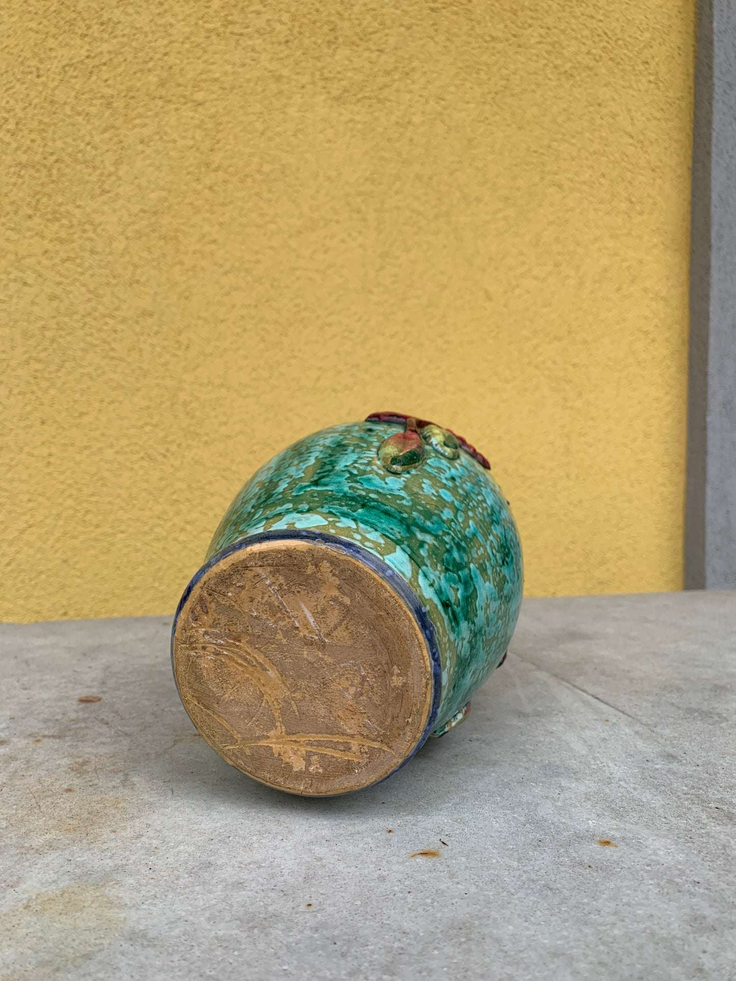 Terracotta vase green