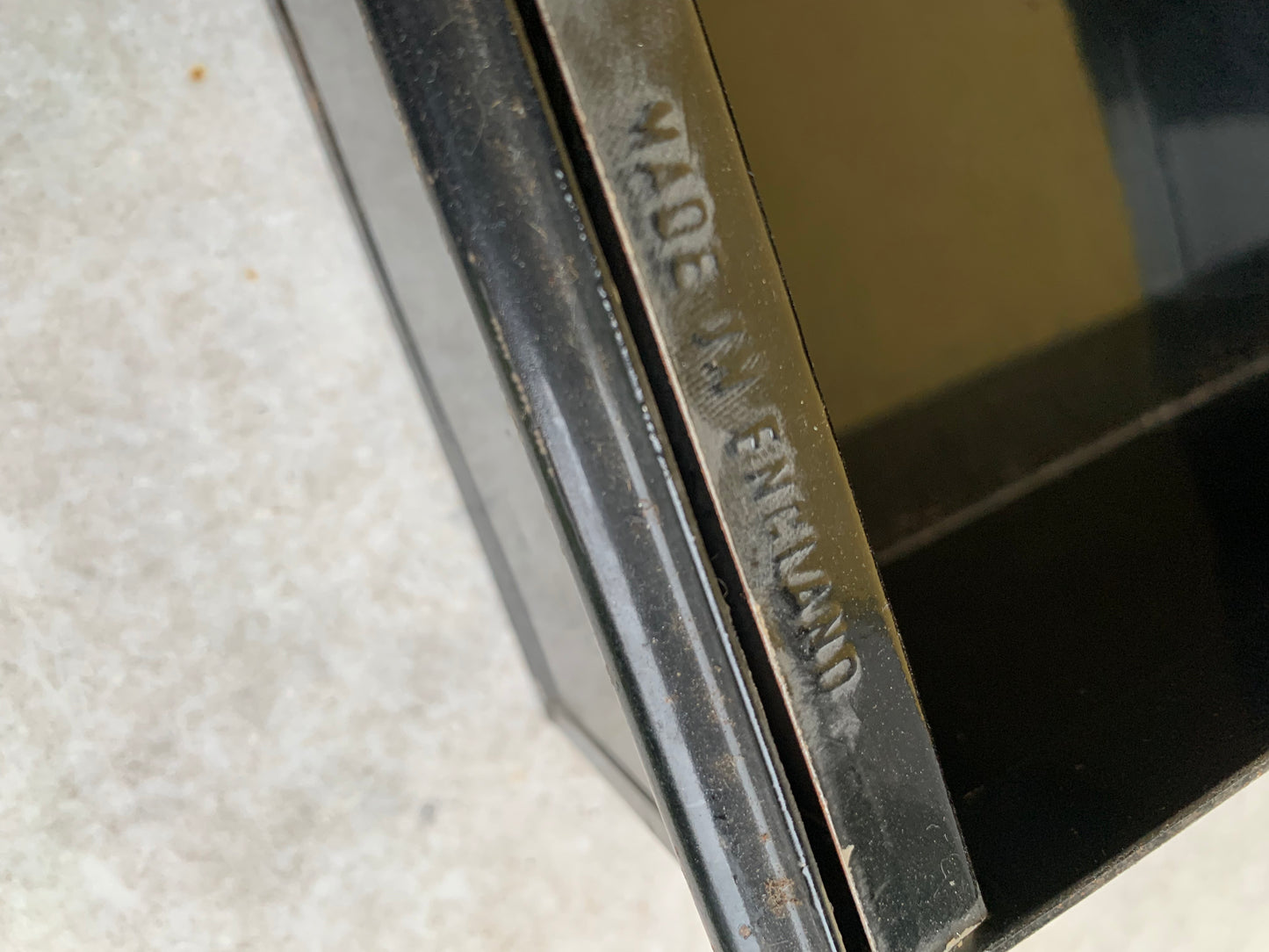 Metal document box D. E. Gibson