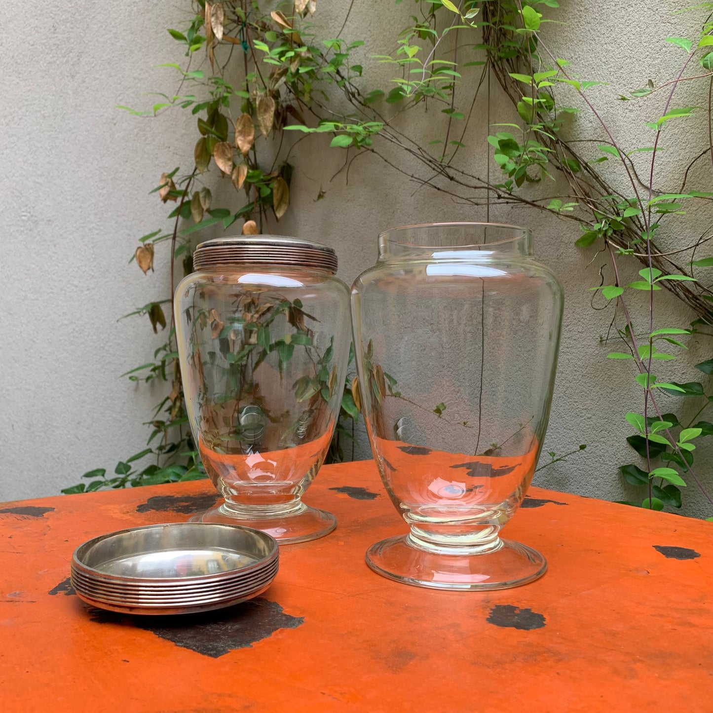Storage jars (set of two)