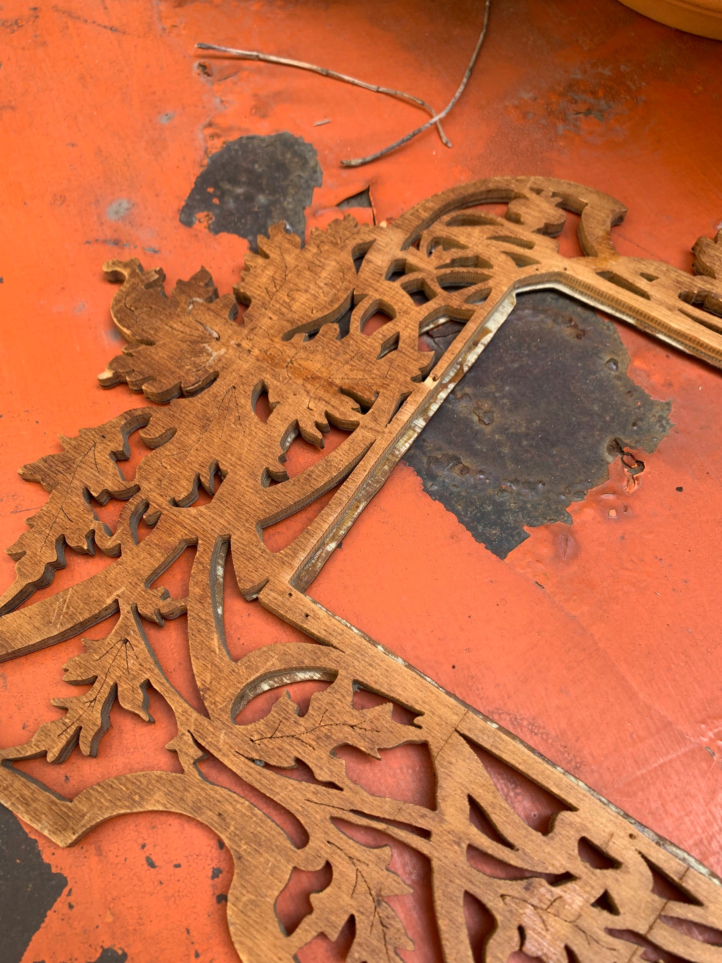 Art Nouveau fretwork frame