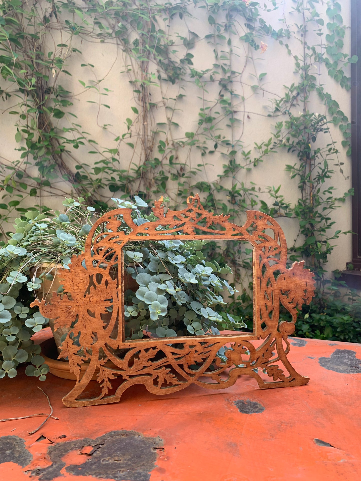 Art Nouveau fretwork frame