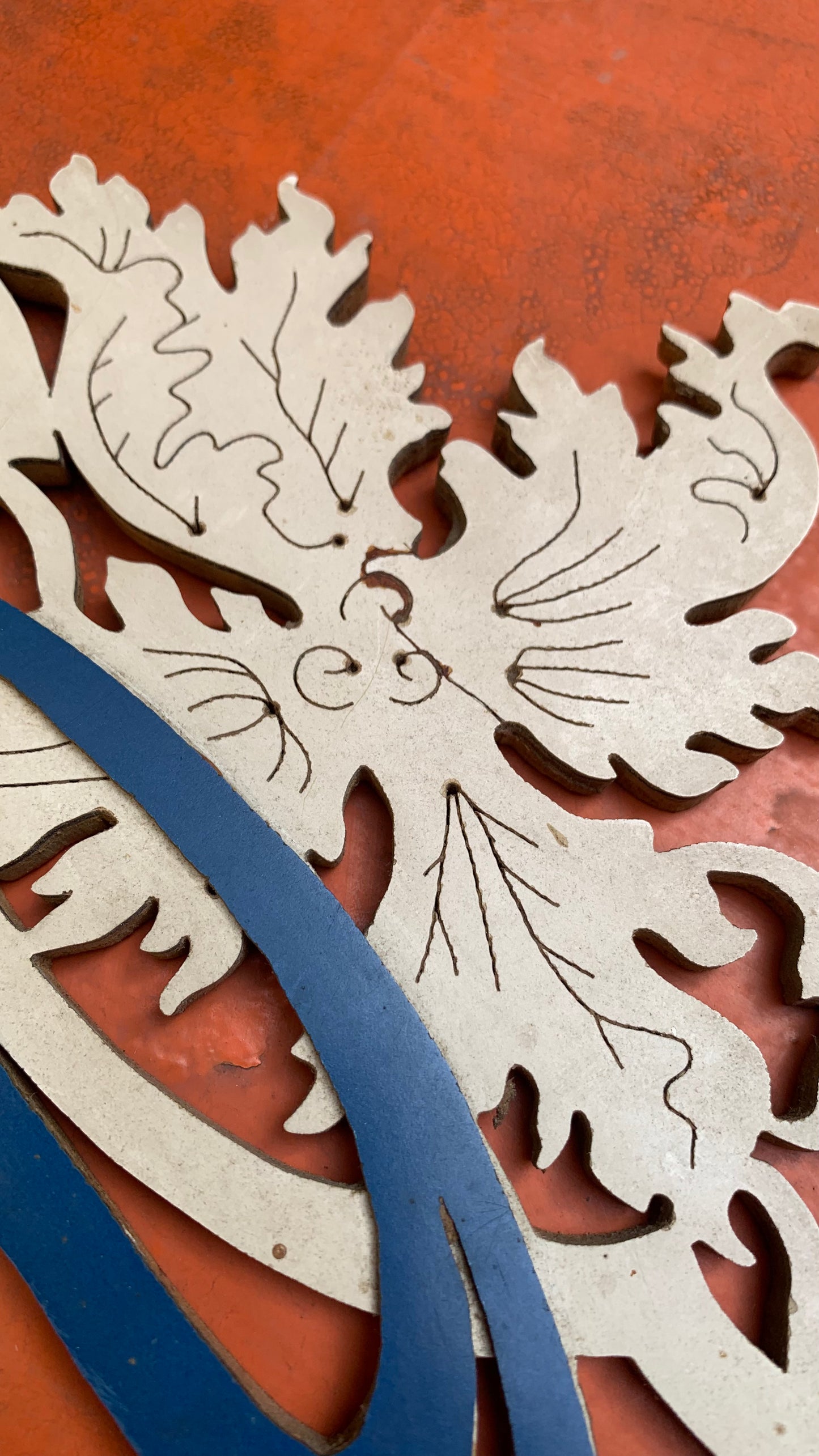Art Nouveau fretwork frame