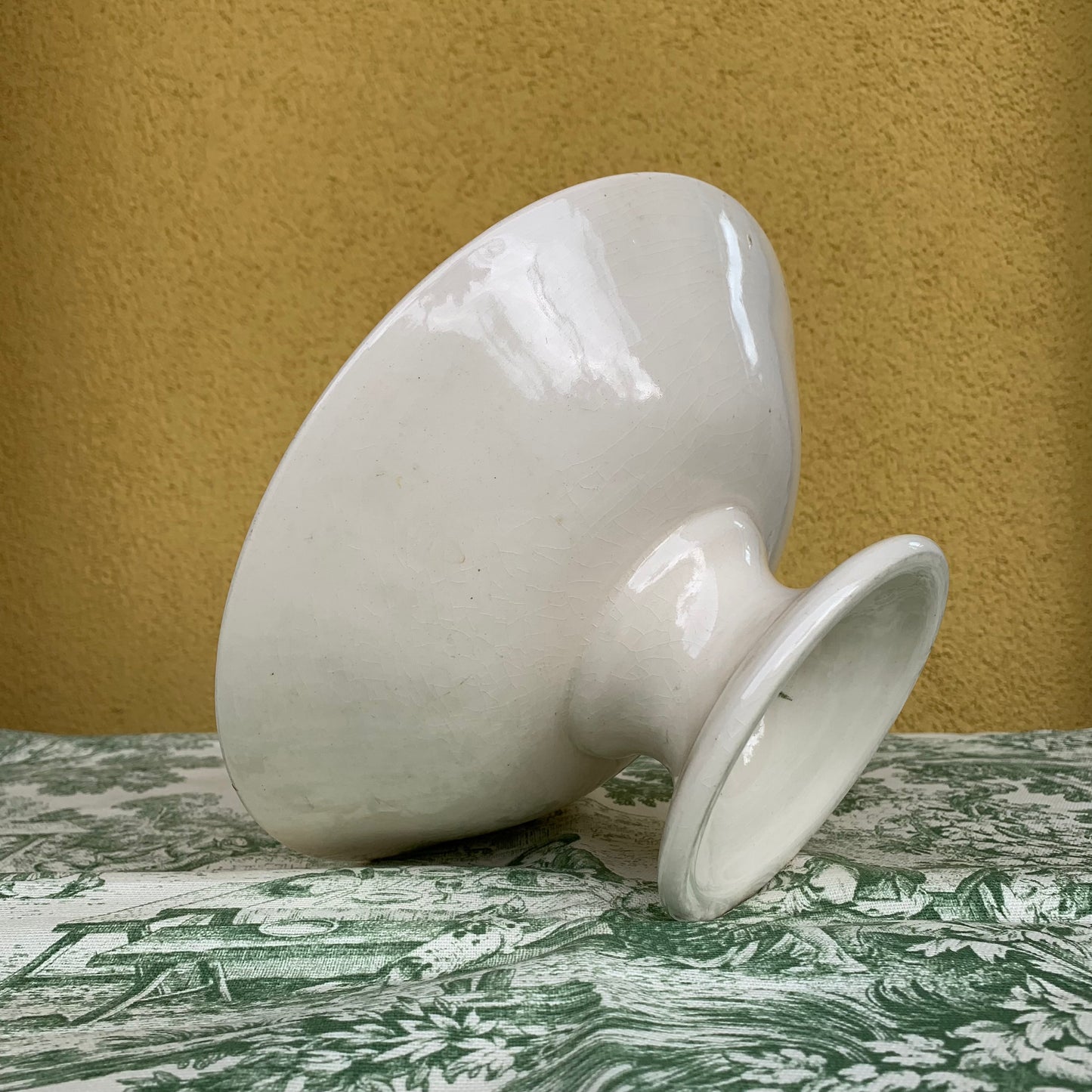 Antique plate with foot by Laveno