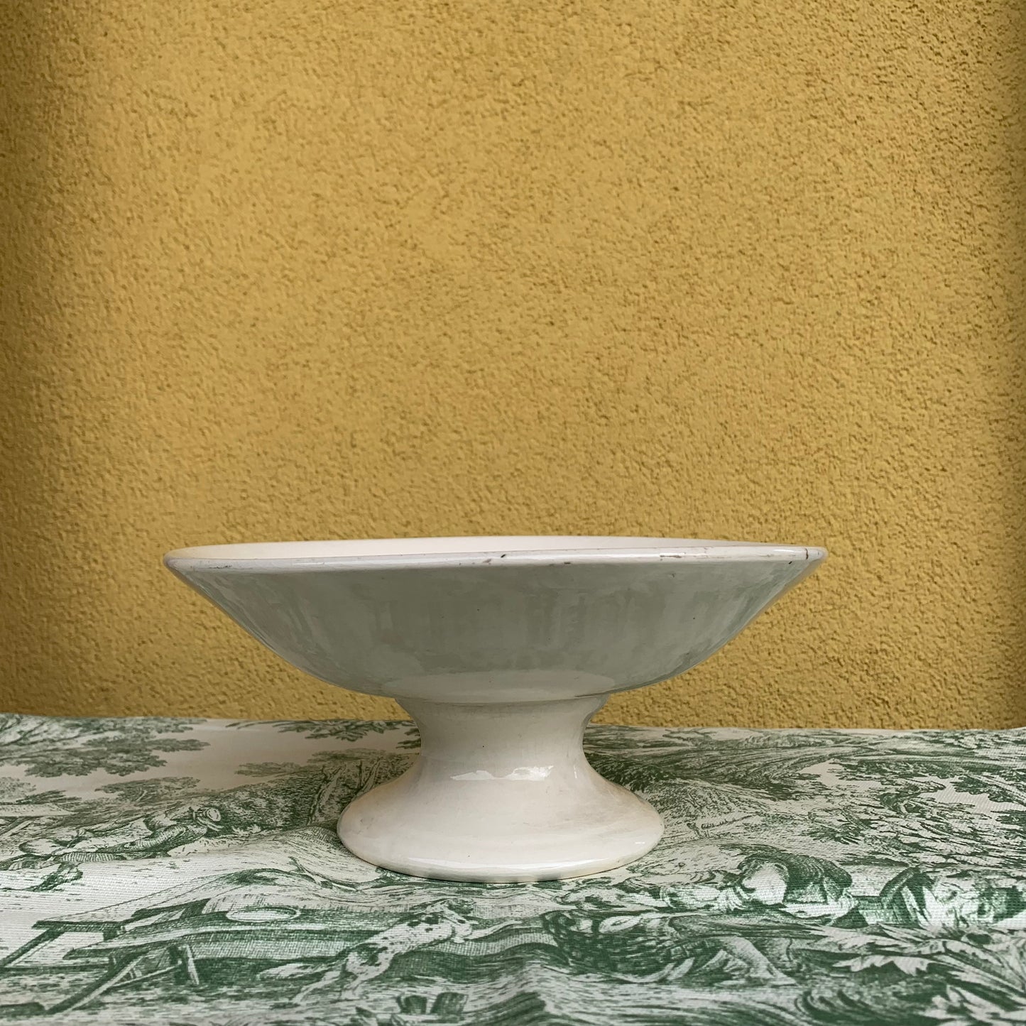 Antique plate with foot by Laveno