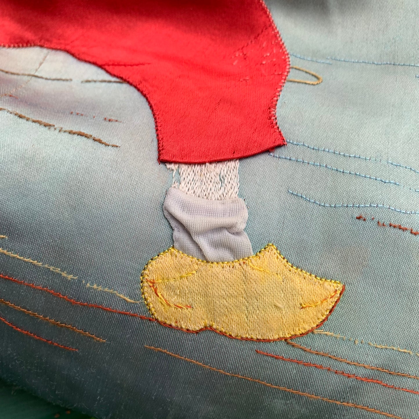 Vintage embroidered pillow