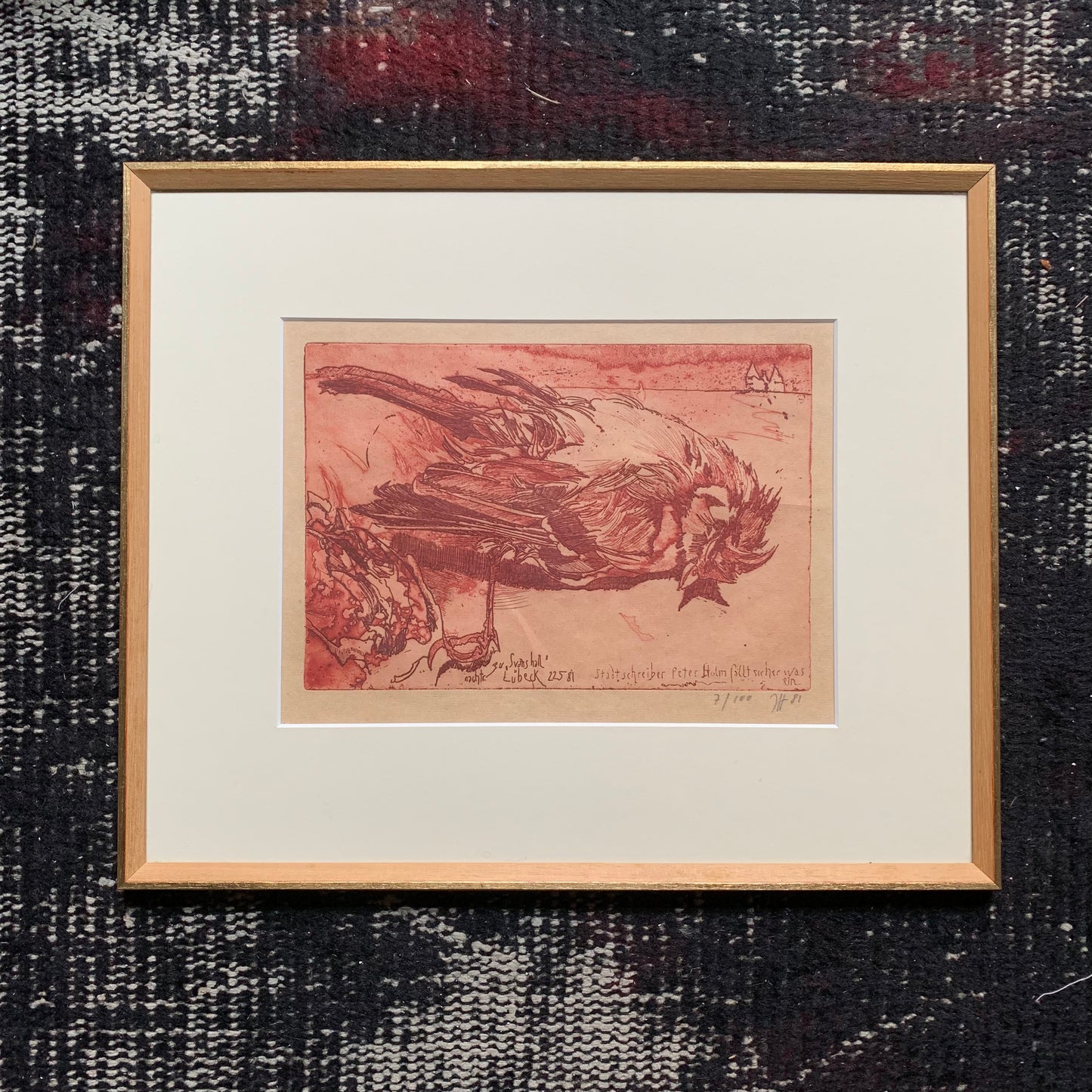 Framed print Abstract Bird