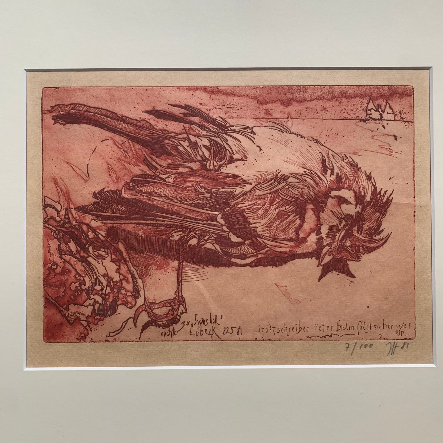 Framed print Abstract Bird