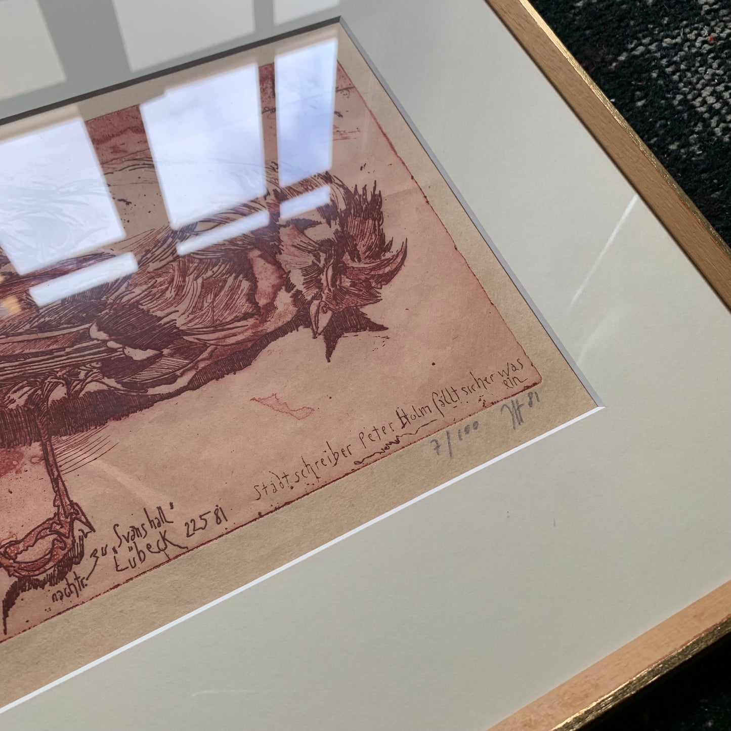 Framed print Abstract Bird