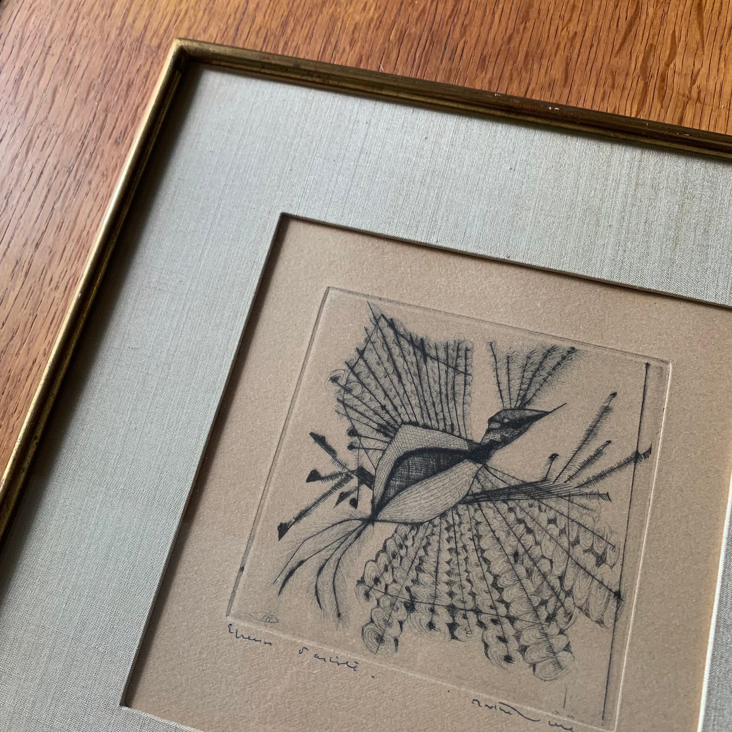 Framed print Abstract Bird