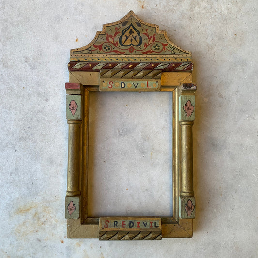 Hand carved frame