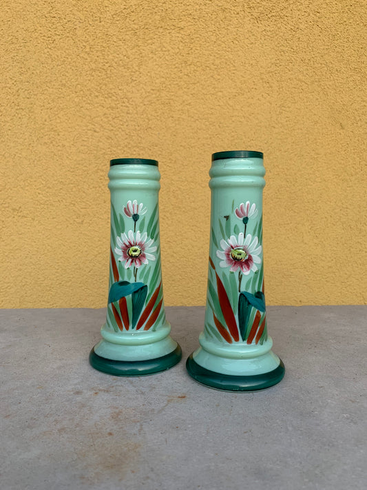 Opaline vases (set of two)