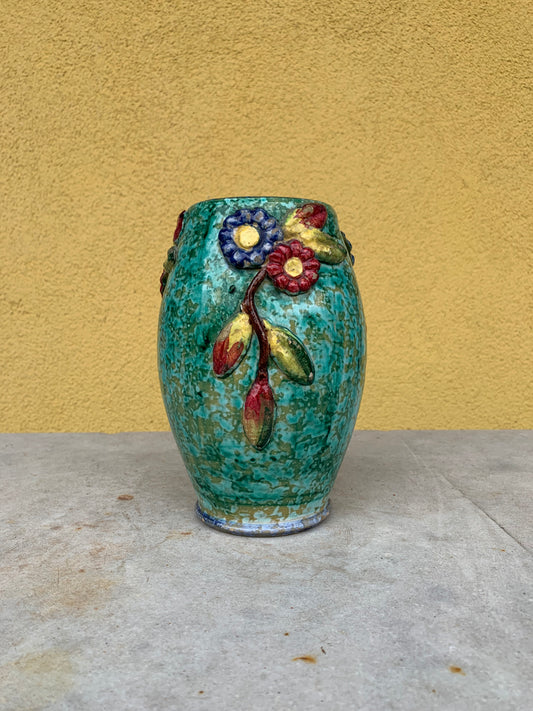 Terracotta vase green