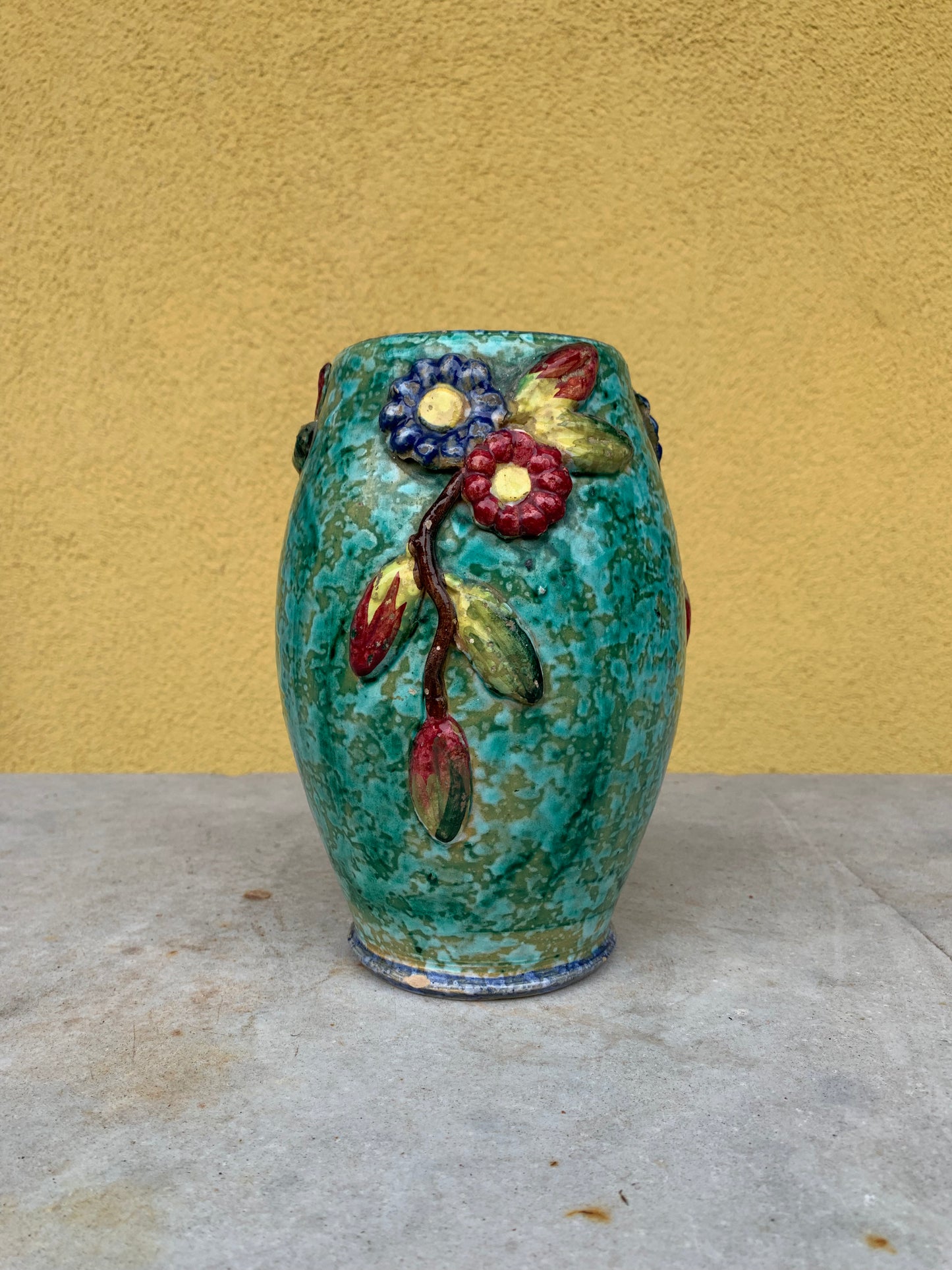 Terracotta vase green
